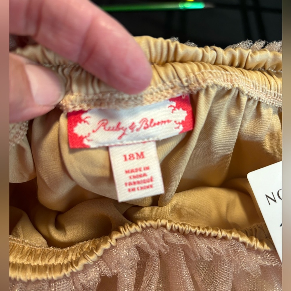Ruby & Bloom Gold Tutu - Picture 3 of 5